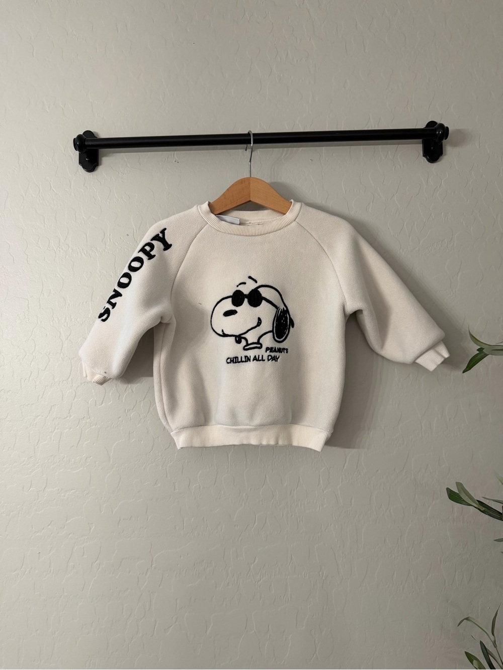 Zara Snoopy Fleece Sweatshirt